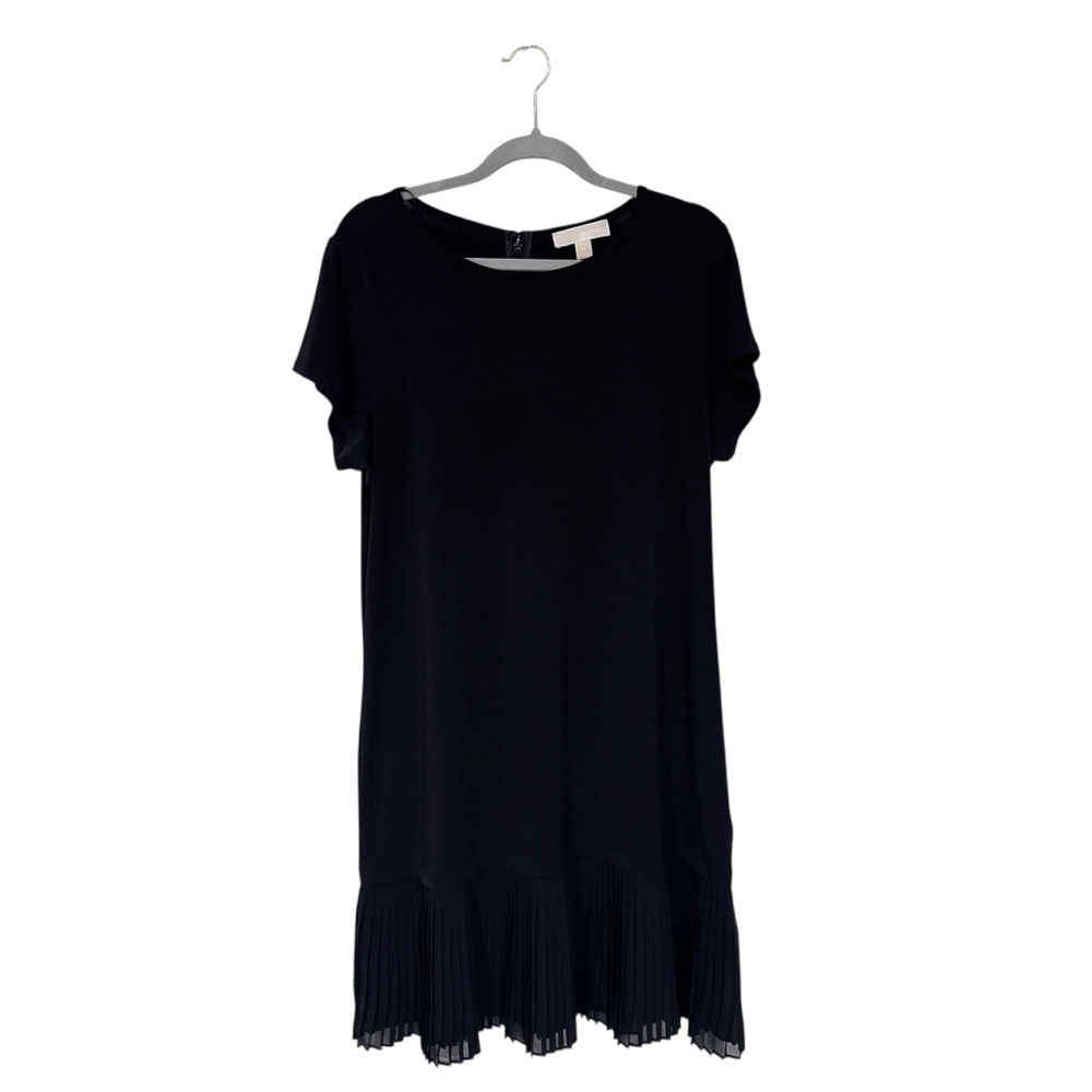 MICHAEL MICHAEL KORS BLACK PLEATED SHEATH DRESS SZ 1X